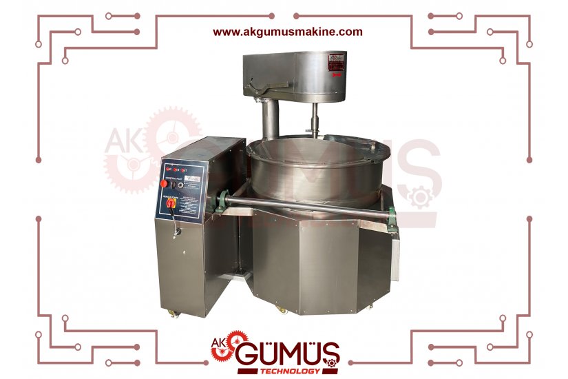 Gazlı Lokum Pişirme Makinesi (Krom Kazan)